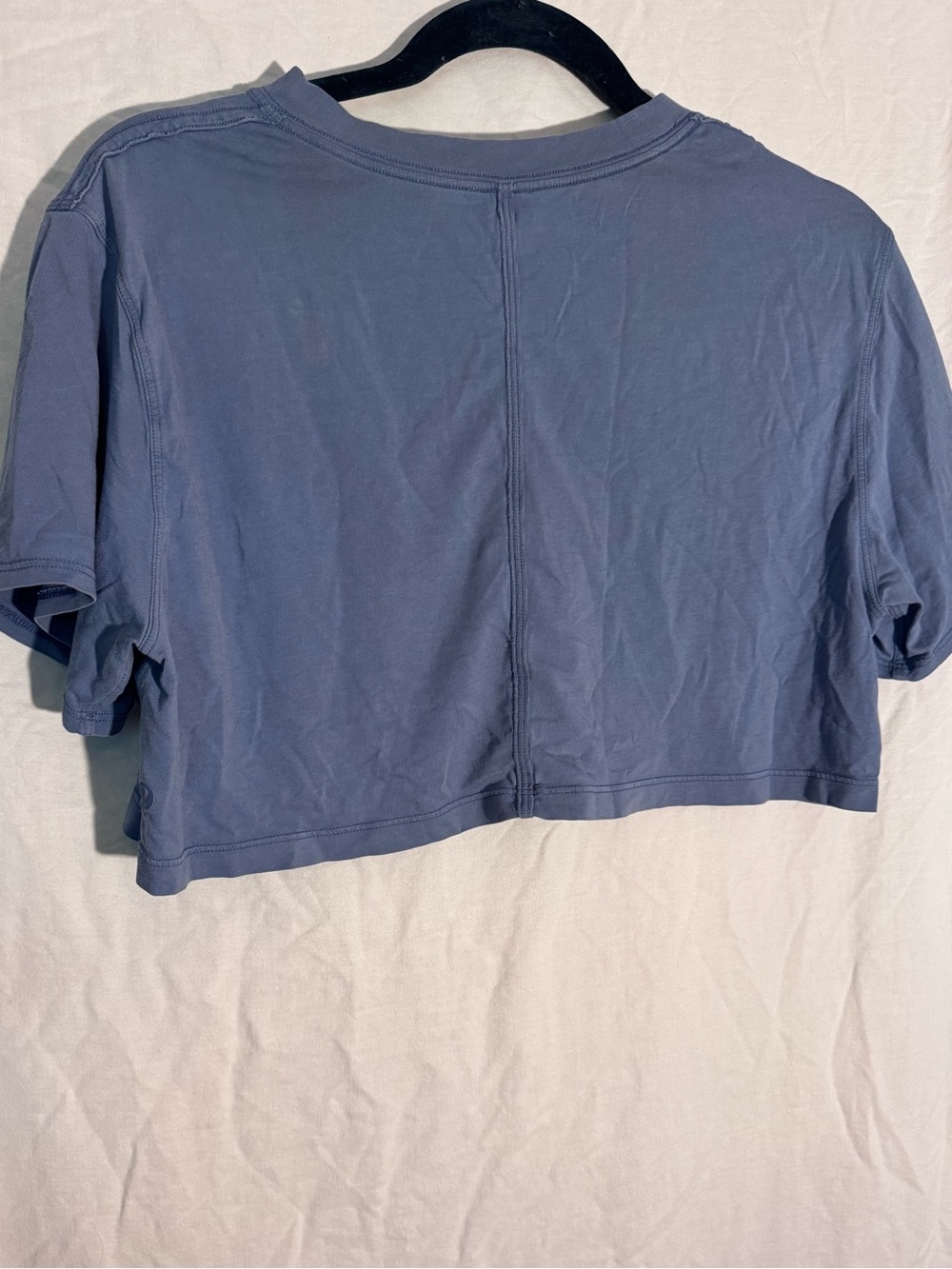 Lululemon All Yours Cropped T-Shirt in Water Drop Blue size 6 - Picture 8 of 10